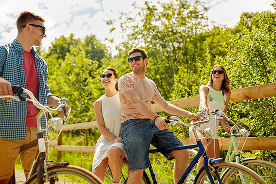 Image personne sur vélo