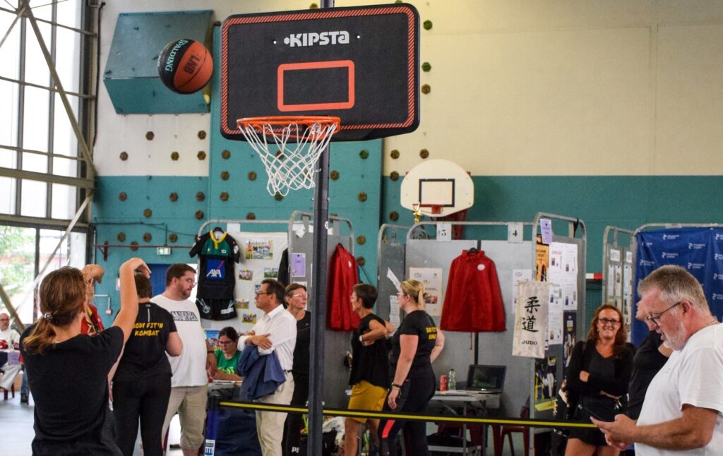 stand basket au forum des associations