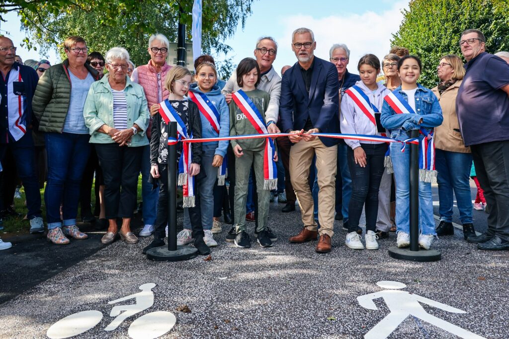 inauguration rue Warendorf de Barentin