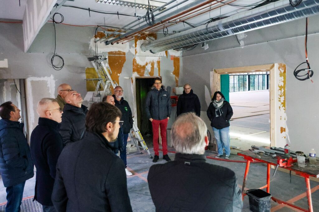 visite de chantier du gymnase coubertin