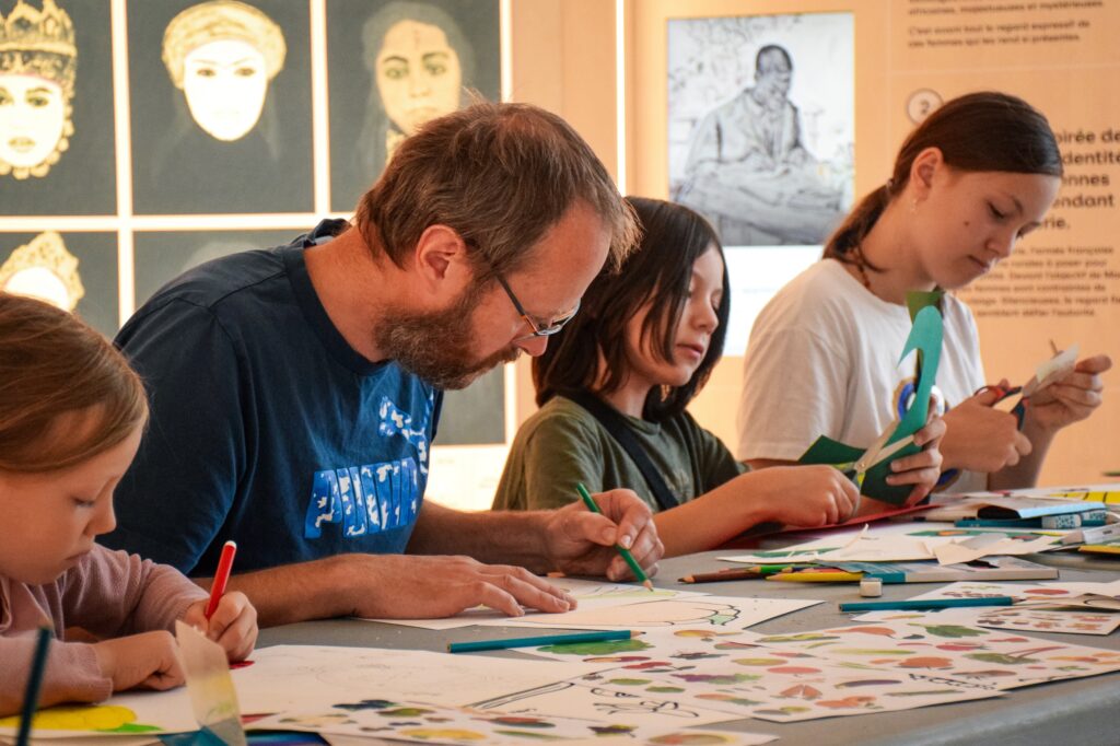 Animation familiale au musée numérique de Barentin