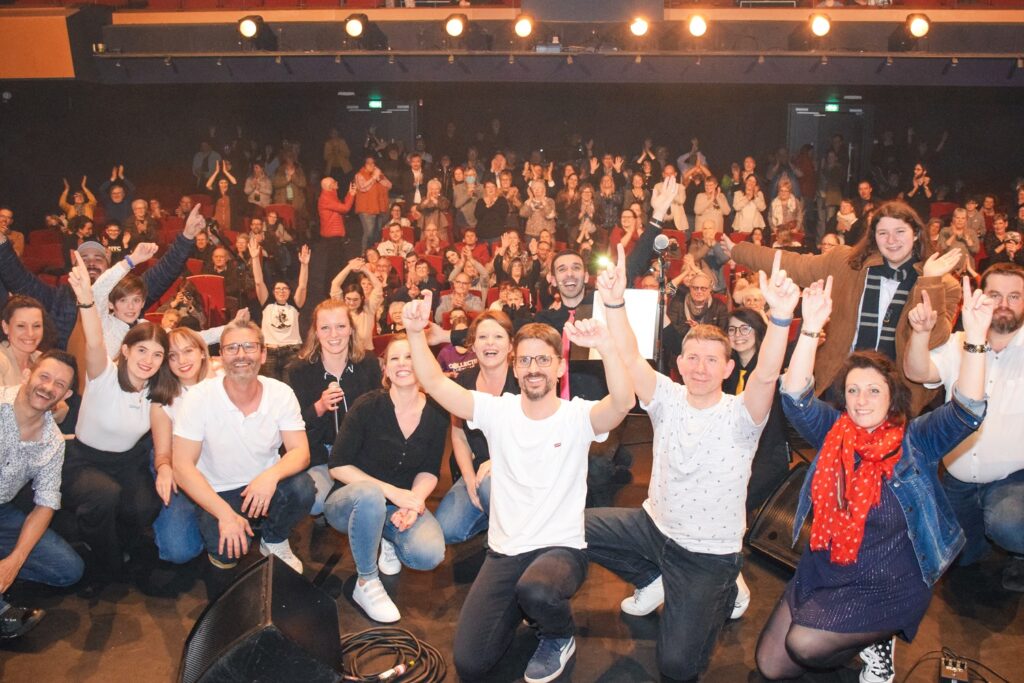 Les participants à la deuxième édition du Festival Moi, Amateur de Barentin.